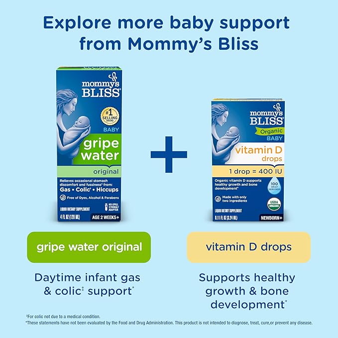 Mommy's Bliss Gas Relief Drops Bottle, Ginger extract flavor, 1 Fl Oz