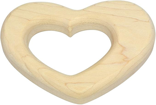 Heart Shaped Maple Teether - Made in USA