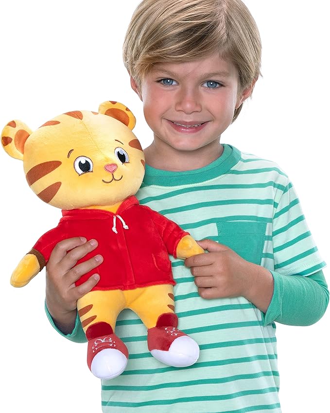 Daniel Tiger's Neighborhood Cuddle Up Daniel Tiger Plush Toy Super Soft Kids Character Stuffed Plush Toy - Polyester Microfiber - for Boy and Girls, 12 Inches Tall!