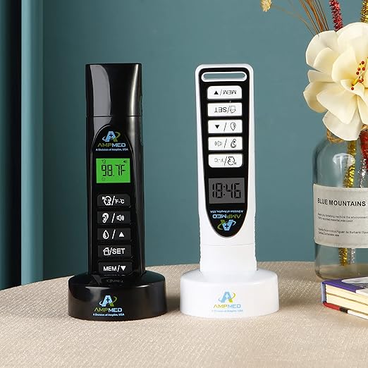 Amplim Baby Care Bundle Non-Contact Touchless Infrared Digital Forehead Thermometer