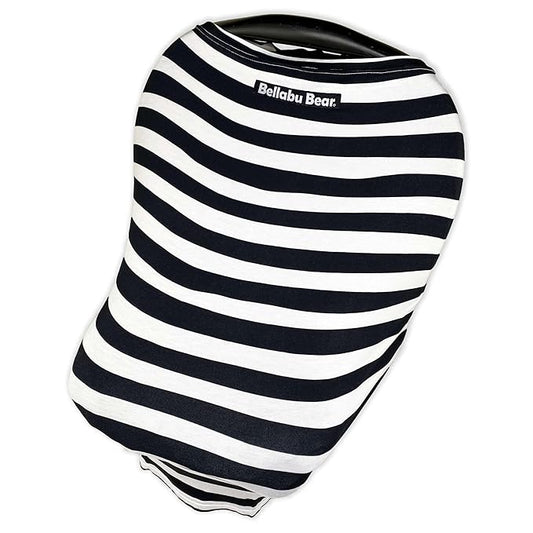 Bamboo 2 in 1 Car Seat & Nursing Cover Stripes