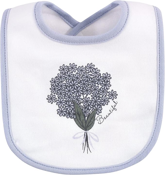 Hudson Baby Unisex Baby Cotton Bib and Headband Set