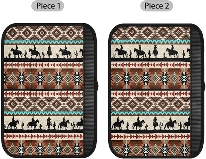Navajo Car Seat Shoulder Strap Pads 2 Pieces Cowboy Shoulder Protectors Cactus Car Auto Accessories Universal Seat Belt Covers Cushion Suitable for Car Seat Belt Backpack Shoulder Bag