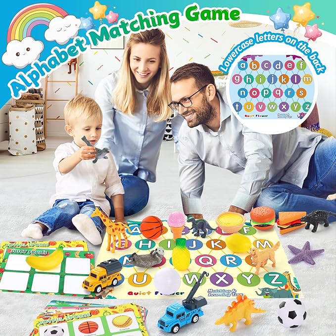 Quiet Flower Sorting Toys for Toddlers, Baby Boy Easter Basket Stuffers Gifts Sensory Toys for Kids Age 3 4 5, Girls Montessori Toy, Preschool Learning Activities Education Toys