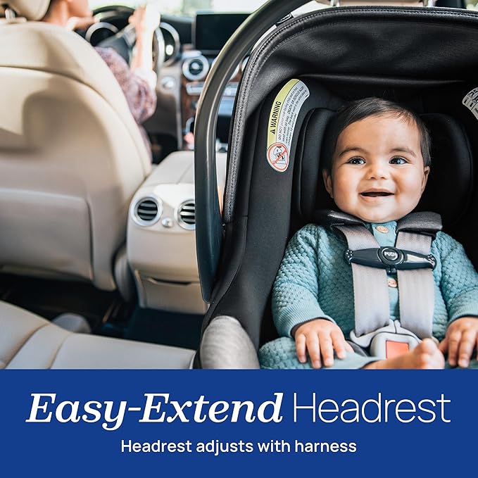 Chicco KeyFit Max Zip ClearTex Infant Car Seat and Base, Rear-Facing Seat for Infants 4-30 lbs., Infant Head and Body Support, Compatible with Chicco Strollers, Baby Travel Gear, Apex/Black