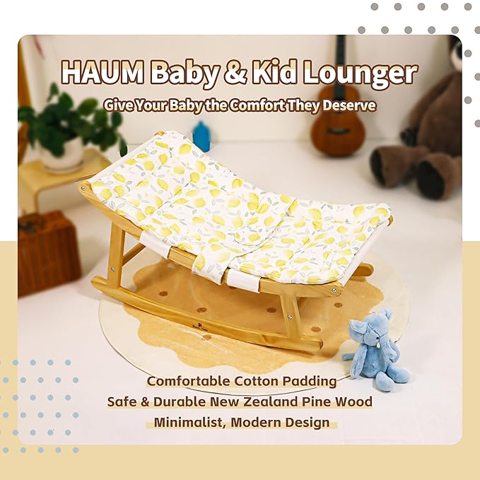 Damoch Family® Baby Relax Helper - Gentle Rocker & Recliner for Infants to Toddlers (3 Months to 3 Years), Soothing Baby Lounger with 100lbs Weight Limit, Relaxing Non-Electric Bouncer for Calm Naps