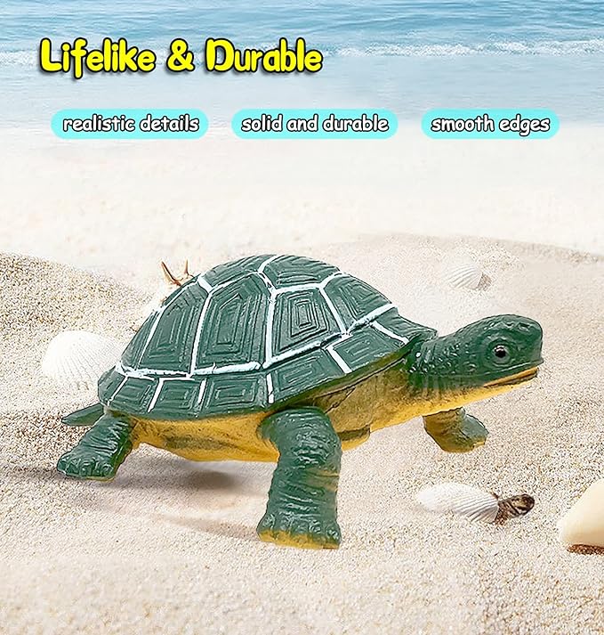 KECIABO Ocean Sea Animal Figures, 12 Pack Realistic Soft Plastic Bath Toys for Toddlers, Kids, Boys, and Girls