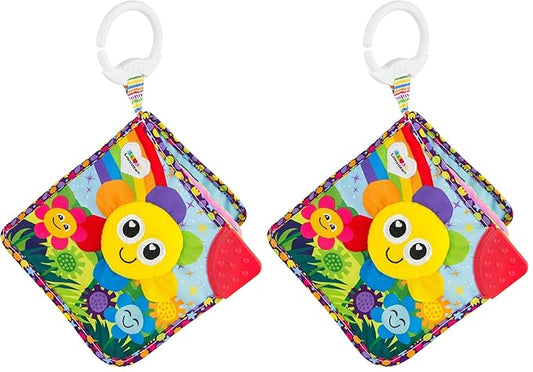 Lamaze Fun with Colors Soft Baby Book - High Contrast Baby Book with Crinkly Cloth Pages - Sensory Books for Babies Ages 6 Months and Up (Pack of 2)