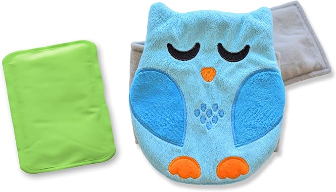 Baby Colic, Gas and Upset Stomach Relief, Baby Heated Tummy Wrap for Newborns - Belly Hugger - Infant Swaddling Belly Belt, Heating Pad with Soothing Warmth for Fussy Infants (Blue)