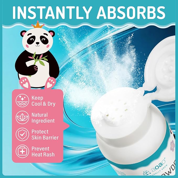 Baby Body Powder | Cornstarch + Lavender Pollen Formula, Gentle Care & Rash Prevention, Talc-Free, Soothing & Moisture-Absorbing, Newborn Essential, Suitable for Sensitive Skin, 100g/3.5oz (1pack)