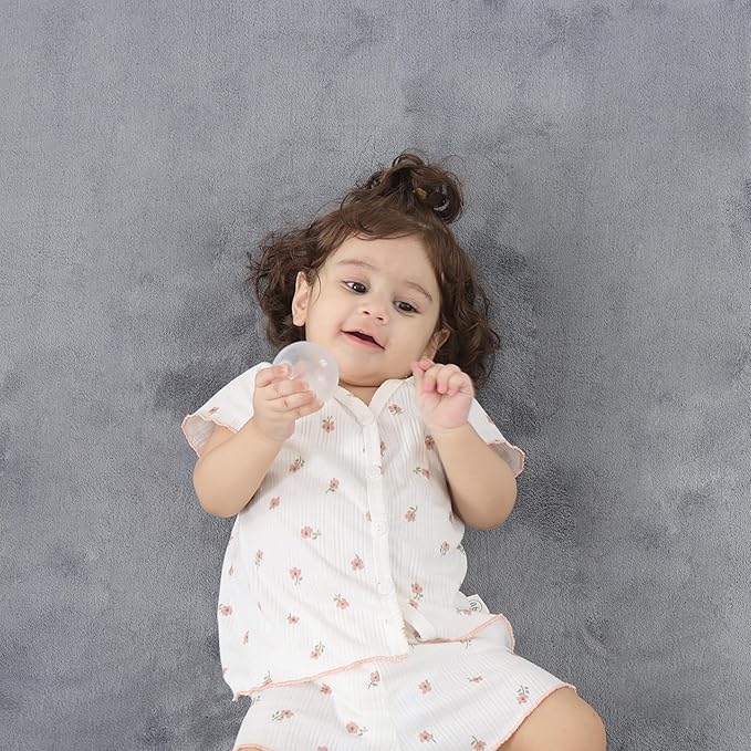 1.3" Thick Baby Floor Play Mat 59x71, Basic Padded Foam Mat for Tummy Time Crawling, Non Slip Cushioned for Babies Toddlers Infants Kids (Light Grey)