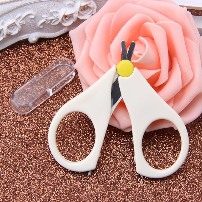 Newborn Kids Baby Safety Manicure Nail Cutter Clippers Scissors Convenient New for Baby Nail Care Blue