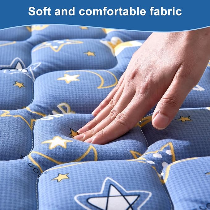 Odorless Premium Foam Baby Play Mat 50" x 50", Soft Microfiber Fabric Crawling Mat for Floor- Comfortable and Hypoallergenic, Non-Slip Cushioned Floor Playpen mat for Infants,Babies,Toddlers