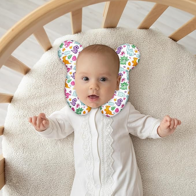 Baby Neck Pillow - Upgraded Baby Support Travel Head Pillow, Portable Headrest for Toddlers & Children for Car Rides, Planes, Road Trips (A6)