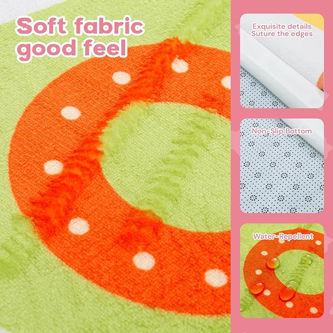 RONGFA Baby Play Mat for Floor,1.3" Thick Elasti-Foam Playpen Mat for Tummy Time, Easy Care with Non-Slip Cushioned for Infant,Kids and Toddler Crawling