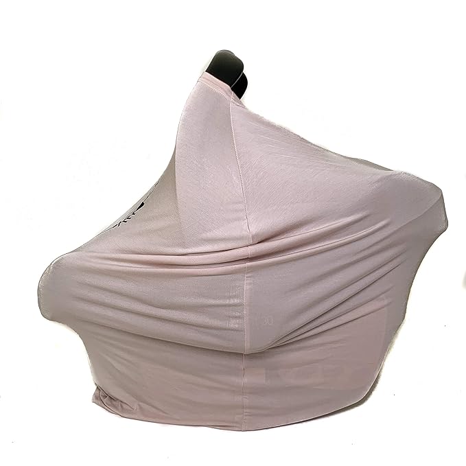 Three Little Tots - Car Seat 5 in 1 Cover - I'm Cute & Cuddly But Please Don't Touch Little Me (Tan)