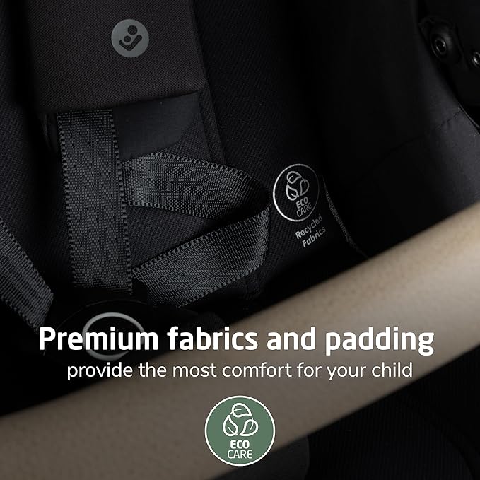 Maxi-Cosi Zelia Pro 5-in-1 Travel System with Mico Pro Infant Car Seat, Baby Stroller Combo, Reversible Seat, Large Wheels, Adjustable Handle, Newborn to Toddler, Lightweight, Caspian Caviar