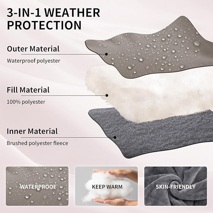Miracle Baby Bunting Bag for Stroller, Warm Fleece Footmuff with Zippers, Convertible Infant Toddler Sleeping Bag Blanket for Boys Girls