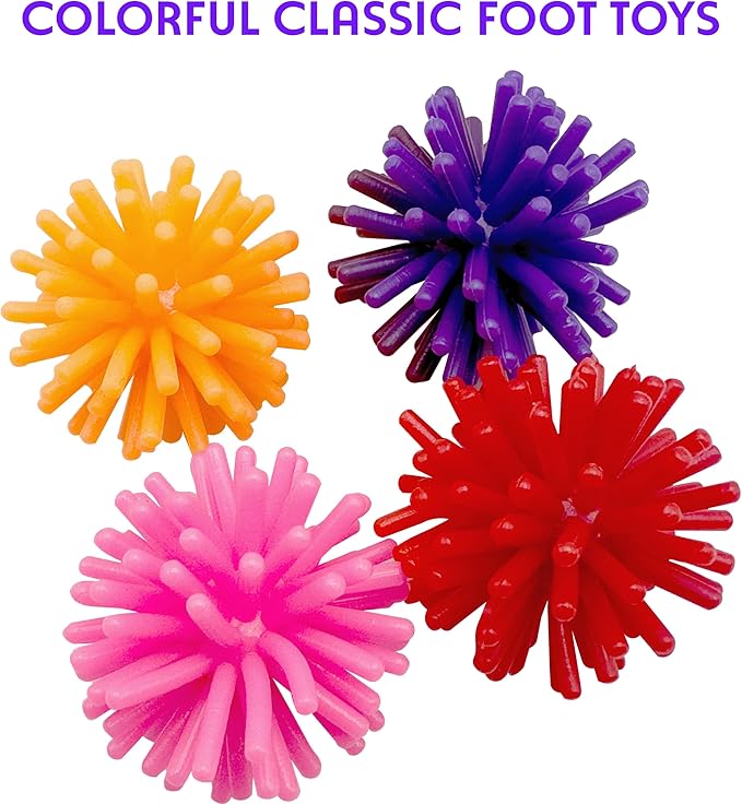 by M&M 2139 Pk12 Rainbow Spike Balls - Classic Rubber Bird Foot Toys, Lightweight Soft Spiked Balls, Bright Bird Pleasing Colors, Great for Small Pets Budgies Cockatiels Lovebird