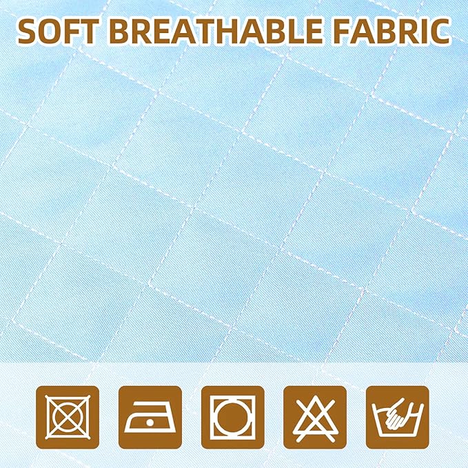 Fabric Seat for Bouncer, Replacement Cover for Baby Bjorn Bouncer Bliss, Soft Breathable Machine Washable (Blue, Cover Only)