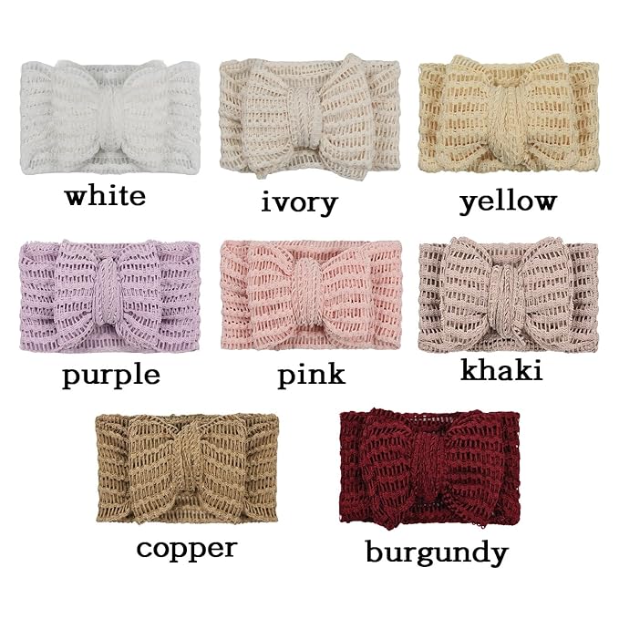 JIAHANG Baby Bows Turban Knotted Head Wraps Hair Bows Headbands