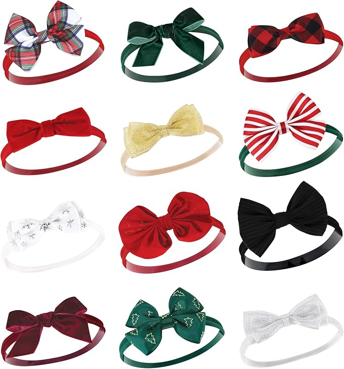 Hudson Baby Cotton and Synthetic Headbands, Size 0-24 Months