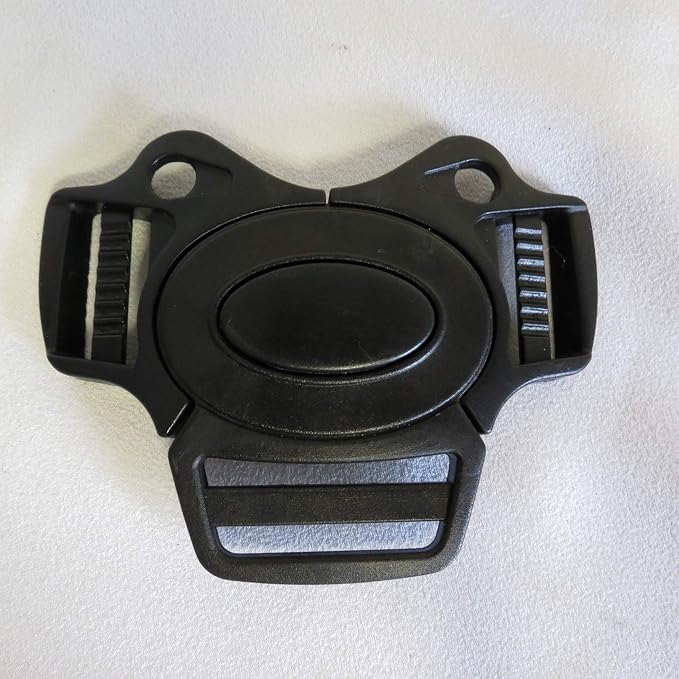 Harness Safety Black Buckle Clip Replacement Part Compatible with JOOVY Qool Bench Seat (Buckle Only) 5D