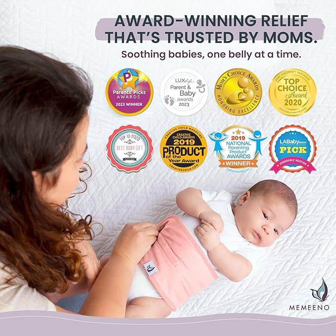 Colic & Gas Relief Baby Belly Band - Sweet Pea