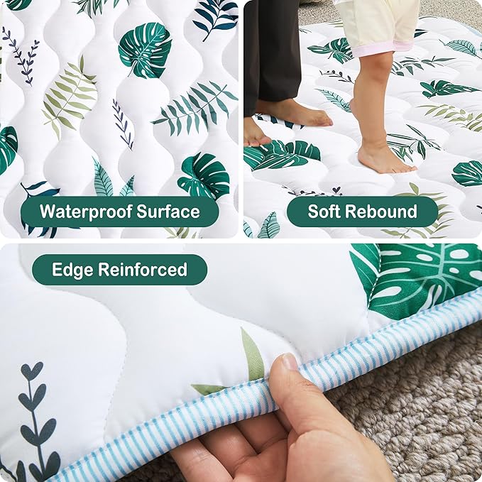 Baby Play Mat, Extra Large&Thick Baby Mat for Floor, Foldable Padded Floor Mat for Baby