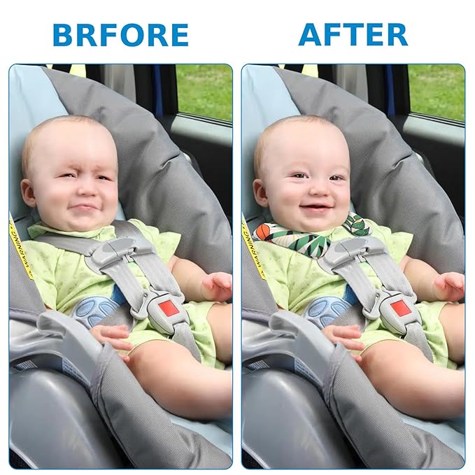 Accmor Car Seat Strap Pads for Baby Toddler Kids, Car Seat Strap Covers, Super Soft Seat Belt Covers Fits for All Car Seats, Pushchair, High Chair, Stroller