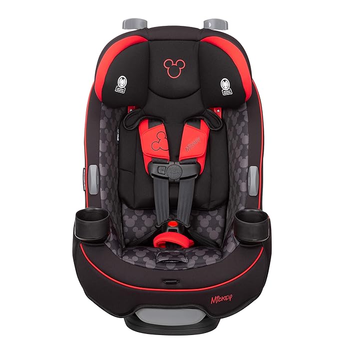 Disney Grow and Go Convertible Car Seat, Rear Facing 5-40 pounds, Forward Facing 30-65 pounds, Booster 40-100 lbs, Convert from Infant to Toddler, Simply Mickey
