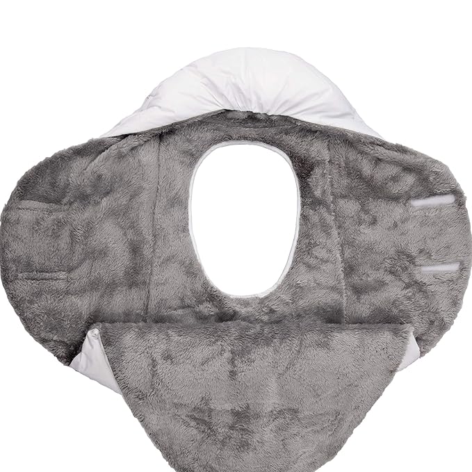 7 A.M. 7AM Enfant Nido Baby Wrap - Multifunctional Car Seat Cover for Baby Boy & Girl, Winter Stroller & Car Seat Swaddle Blankets for Babies, Micro-Fleece & Plush Lined (Small)