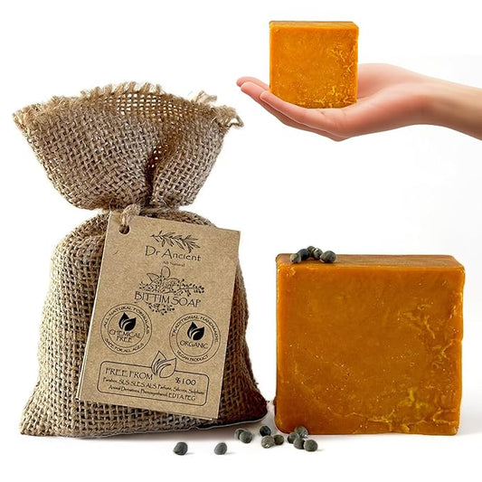 Dr.Ancient Wild Pistacia Bittim Soap Bar Organic Natural Vegan Traditional Handmade Antique - No Chemicals, Pure Natural Soaps!