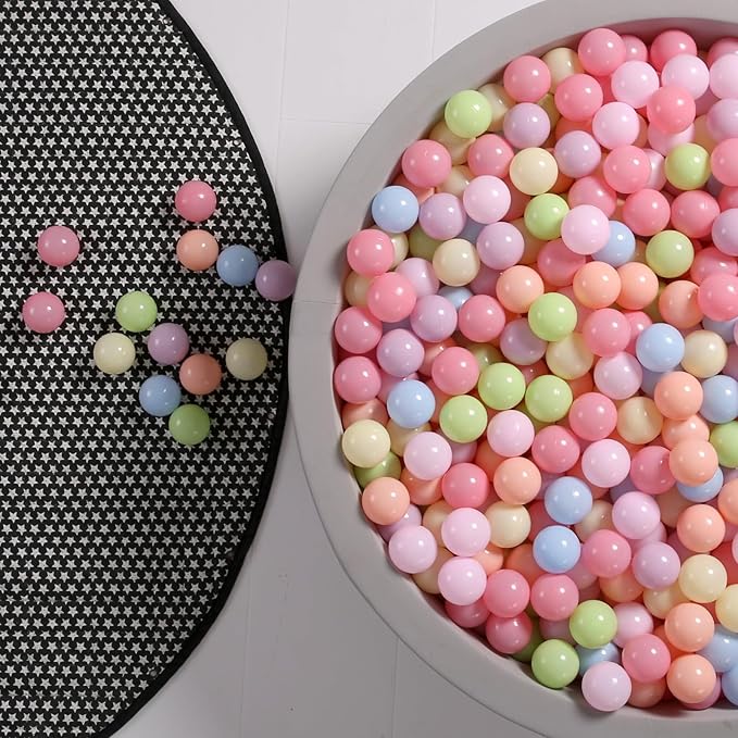 GOGOSO Ball Pit Balls for Toddlers Dogs Baby Boys Girls 2.2Inch Plasticball Toys for Kid Play Tent Birthday Slides Party Decor 50 100 170 200 500 1000