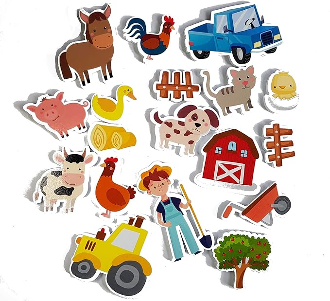VARUN Buddy & Barney | Farm Bath Time Stickers - Bath Tub Fun for Kids & preschoolers BB146