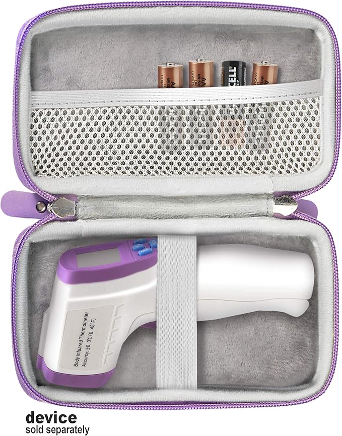 getgear case for Forehead Thermometer like Amerzam, Mosen, magicelec, Vigorun, GoodBaby, Braun Thermoscan 7, CHOOSEEN, Vigorun, Mobi Dualscan Prime Ear & Forehead Thermometer, iProven, MD Health USA