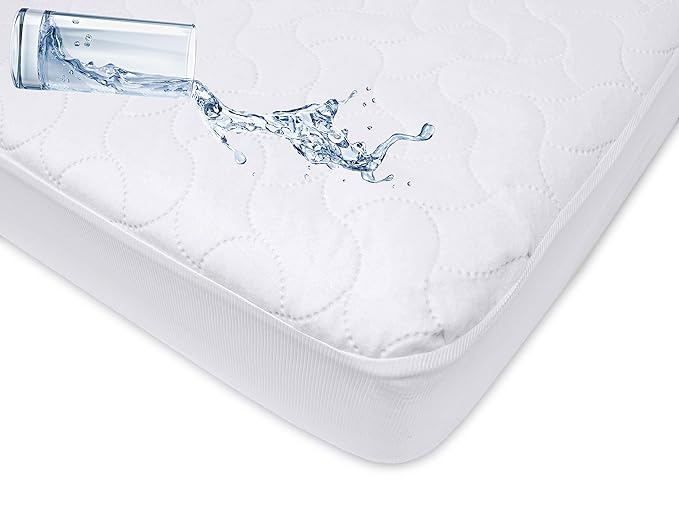 American Baby Company Waterproof Fitted Crib Mattress Protector 52" x 28" - Quilted, Noiseless, Soft & Breathable Crib & Toddler Mattress Pad Cover