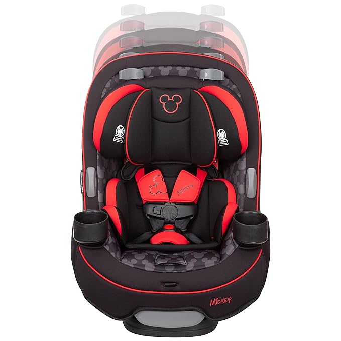 Disney Grow and Go Convertible Car Seat, Rear Facing 5-40 pounds, Forward Facing 30-65 pounds, Booster 40-100 lbs, Convert from Infant to Toddler, Simply Mickey