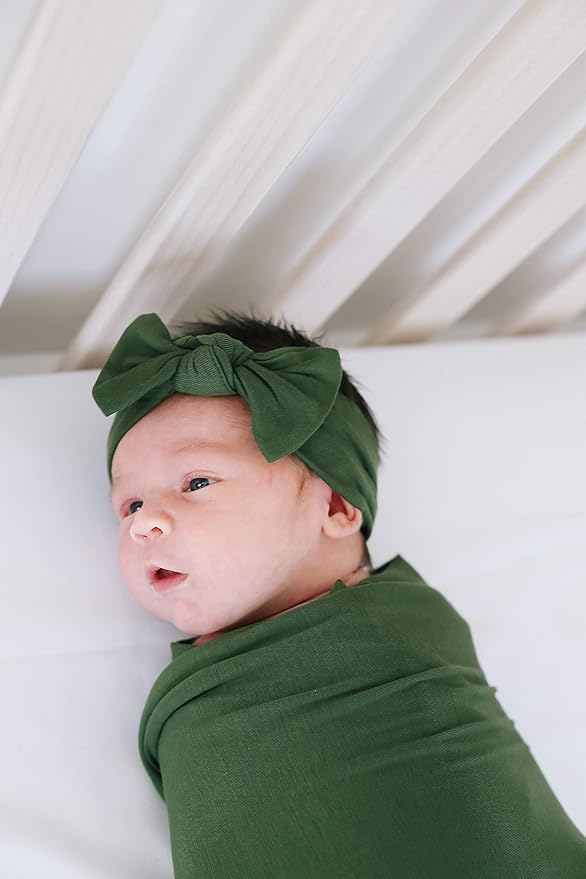 Copper Pearl Baby Bows: Stylish Headbands for Baby Girls, Premium Soft and Stretchy Baby Headbands, Perfect for Newborns, Trendy Designs - Alder
