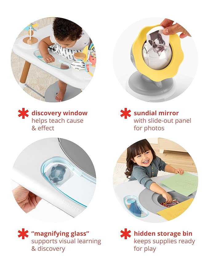 Skip Hop Discoverosity Montessori-Inspired 3-Stage Activity Center & Play Table for Baby Ages 4m+