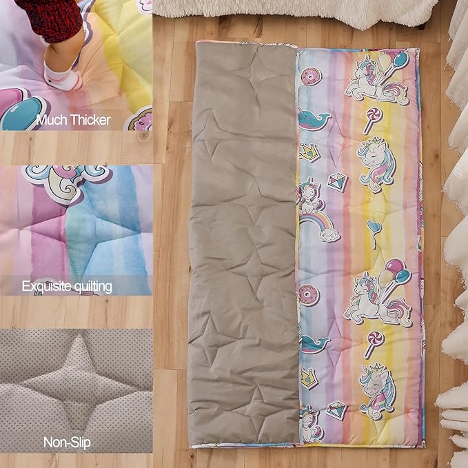 Baby Play Mat for Floor,72"×59"Thicken Ultra Large&Soft Playmat,Washable Playpen Mat Non-Slip Baby Crawling Mat for Babies Floor Tummy time(Unicorn)