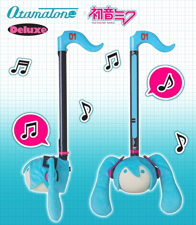 Otamatone Unicorn + Miku Electronic Musical Instrument Portable Synthesizer Collector's Set Deluxe + Regular 2 Pc Set