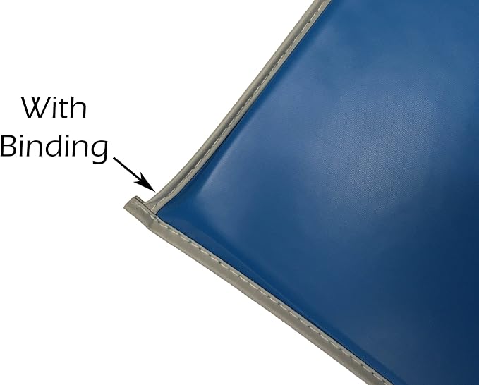 KinderMat, Heavy-Duty 1" Thick Rest Mat, 4-Section Rest Mat, 48" x 24" x 1", Blue/Teal with Grey Binding, Great for School, Daycare, Travel, and Home, Made in The USA