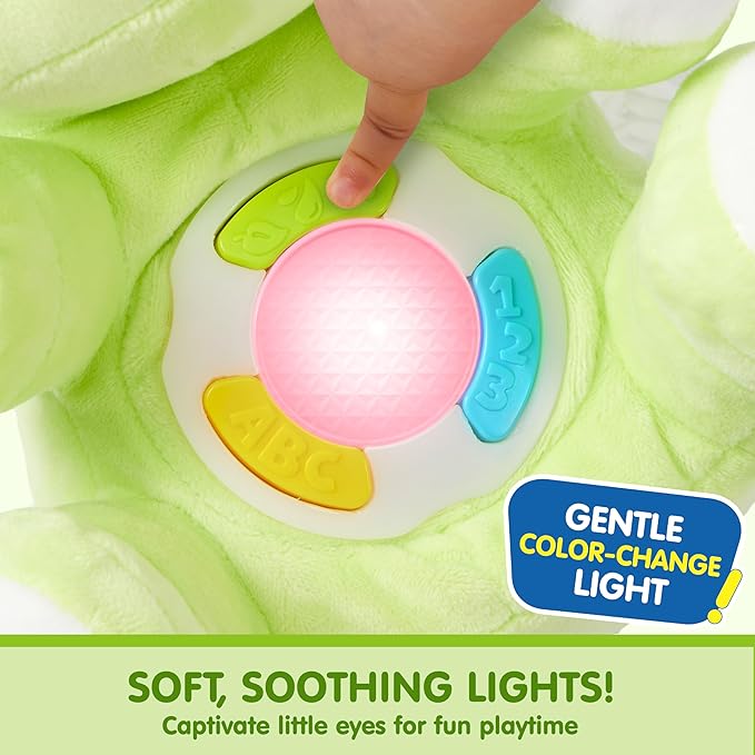 JOYIN Musical Dinosuar Plush Baby Toy, Stuffed Animal with Music & Light, Baby Musical Soft Plush Toys for Infant Babies, Easter Birthday Gifts for Boys and Girls 6+ Months