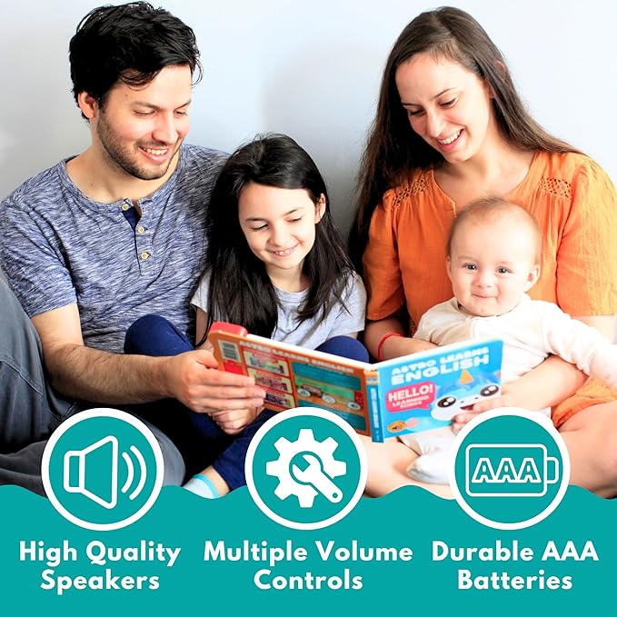 Astro Learns English Bundle Deals — Musical Toys & Interactive Sound Board Book for Toddlers 1-3, Singing & Learning Songs for Babies, Educational Talking Musical Toy, Sing Along Songs