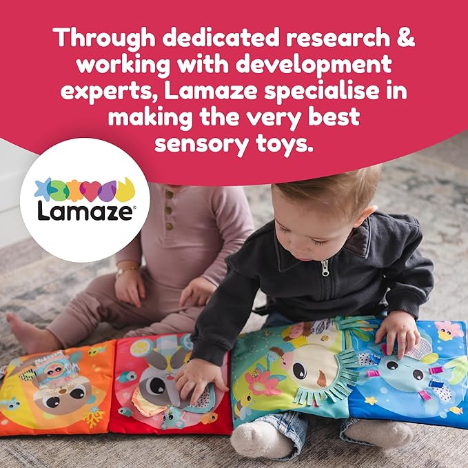 Lamaze Tummy Time Baby Mirror Toy - High Contrast Sensory Mirror for Infant Development, Foldable & Portable Baby Activity Toy, Visual & Fine Motor Stimulation for Newborns - 0 Months and Up