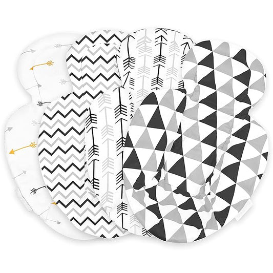 Infant Insert Compatible with 4Moms Mamaroo & Rockaroo – Car Seat Insert 2 Pack – Reversible Infant Car Seat Insert – Rockaroo & Mamaroo Newborn Insert – Soft Plush Minky Car Seat Head Support Insert