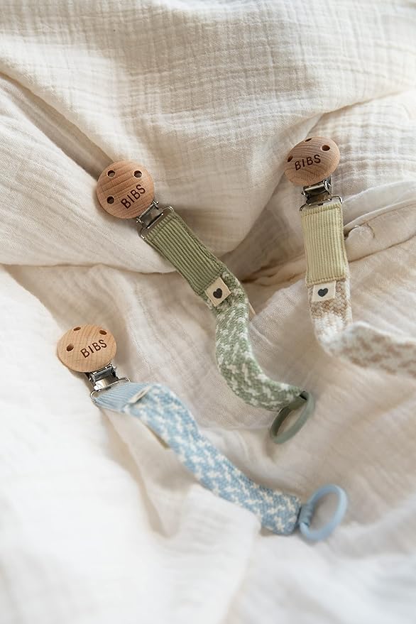 BIBS Paci Braid | Made in Denmark | Dark Oak/Vanilla | ONE Size