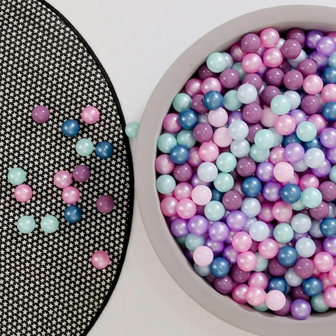 GOGOSO Ball Pit Balls for Toddlers Dogs Baby, 2.2 Inch Pastel Play Ball Toys Kid Ballpit, Bounse House, Birthday, Tent, Party,100 pcs