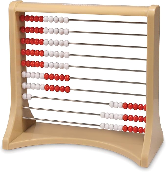 Learning Resources 10-Row Rekenrek Counting Frame, Abacus for Kids, Counting Toy for Kids, Math, Homeschool, Ages 5+